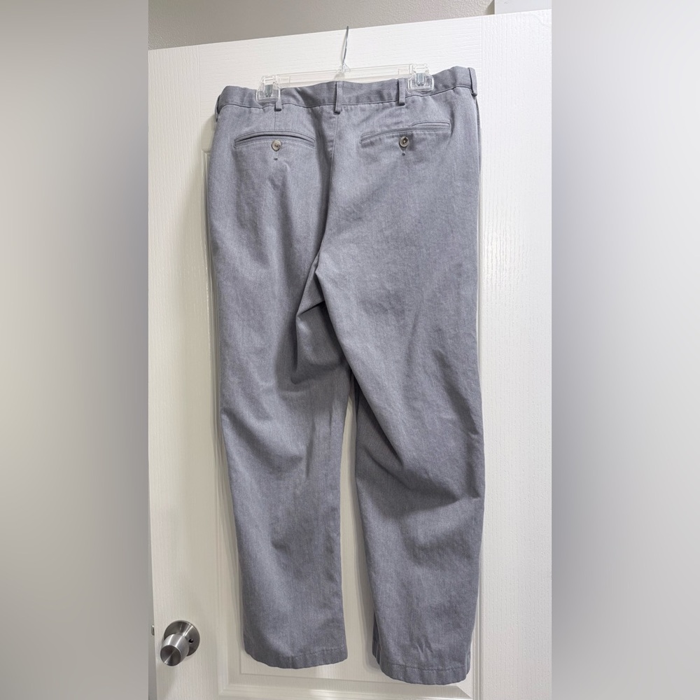 Lands' End Light Gray Traditional Fit Pants - Picture 2 of 9